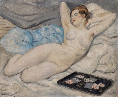 Lot 90 - Tancrede Synave French, 1860-1939 Reclining...