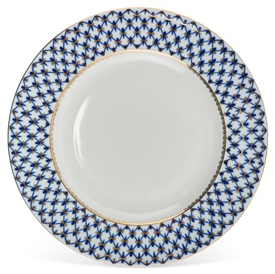 Lot 245 - Set of Twenty-One Lomonosov Cobalt Net Pattern...