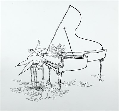 Lot 225 - SEARLE, RONALD [Bird at Piano] and [Fencing...