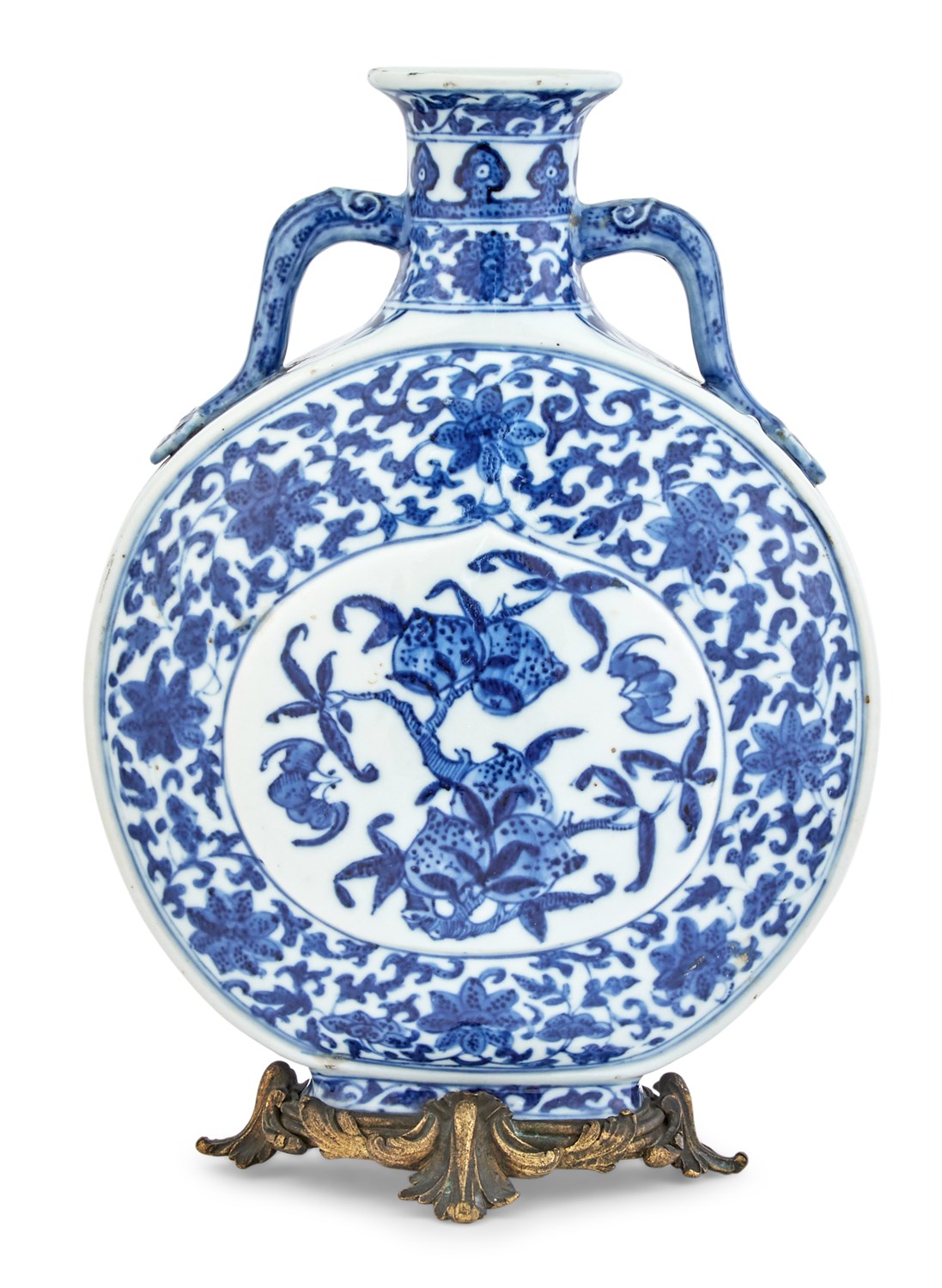 Lot 172 - A Chinese Blue and White Porcelain Moon Flask...