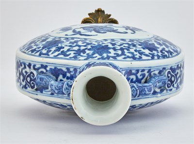 Lot 172 - A Chinese Blue and White Porcelain Moon Flask...
