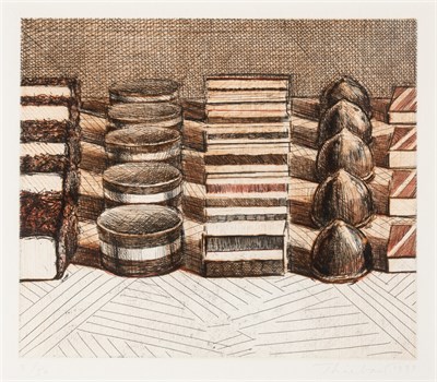 Lot 205 - Wayne Thiebaud (1920-2021) CHOCOLATES Color...