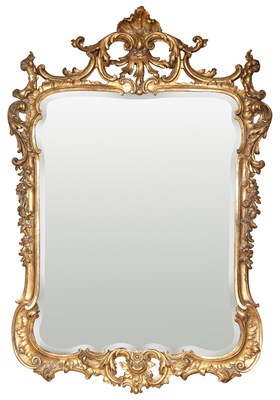 Lot 400 - Rococo Style Giltwood Mirror Height 54 inches,...