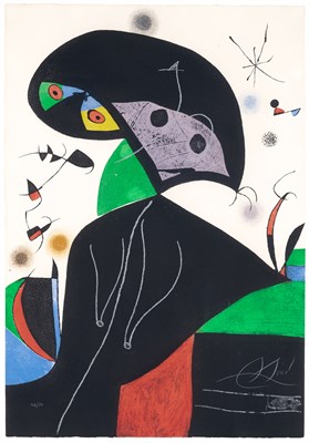 Lot 130 - Joan Miró (1893-1983) GAUDI VIII (DUPIN 1077)...
