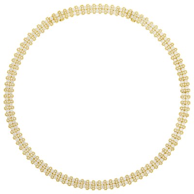 Lot 225 - Gold and Diamond Necklace