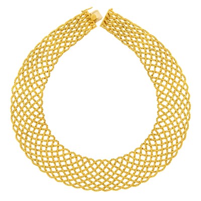 Lot 157 - Buccellati Gold 'Crepe de Chine' Necklace