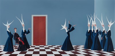 Lot 1069 - Carlo Canevari Italian, 1922-1996 Choir...