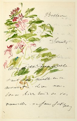 Lot 196 - MANET, EDOUARD Lettres Illustrees de Edouard...