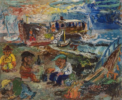 Lot 75 - David Davidovich Burliuk Ukrainian/American,...