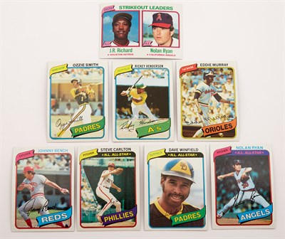 Lot 3120 - 1980 Topps Baseball Series Near complete set...