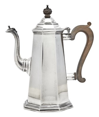 Lot 213 - Elizabeth II Sterling Silver Coffee Pot London,...