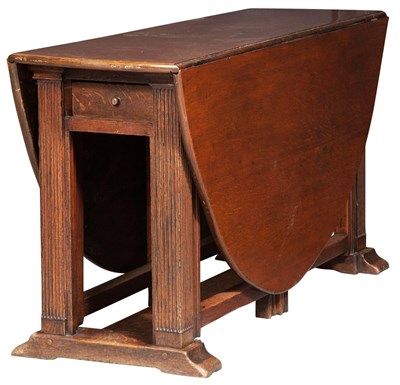 Lot 246 - George III Oak Gate-Leg Table Late 18th...