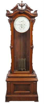 Lot 1255 - E. Howard & Co. No. 61 Mahogany and Burl...