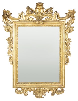 Lot 140 - Italian Rococo Style Giltwood Mirror Height 68...