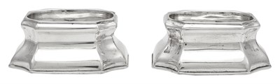 Lot 167 - Pair of George II Sterling Silver Trencher...