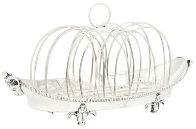 Lot 178 - A George III Early Sterling Silver Toast Rack...