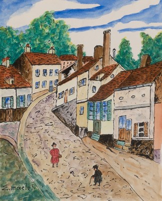 Lot 71 - Élisée Maclet French, 1881-1962 Rue animée...