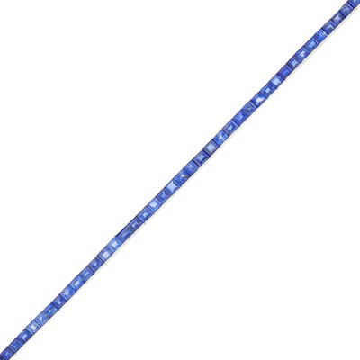 Lot 81 - Platinum and Sapphire Straightline Bracelet