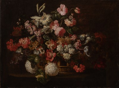 Lot 22 - Neapolitan School 17th Century Roses,...