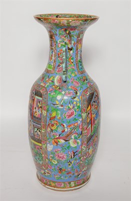 Lot 191 - A Chinese Rose Mandarin Porcelain Vase Late...