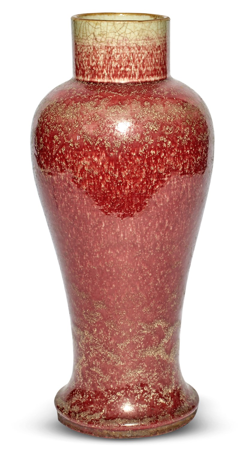 Lot 147 - A Chinese Copper Red Glazed Porcelain Baluster...