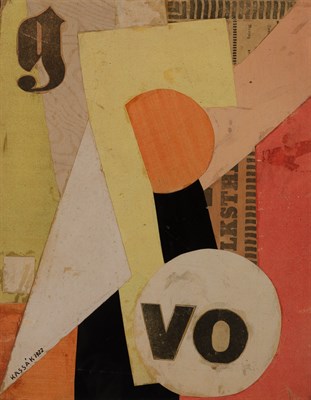 Lot 1055 - Lajos Kassak Hungarian, 1887-1967 Collage no....