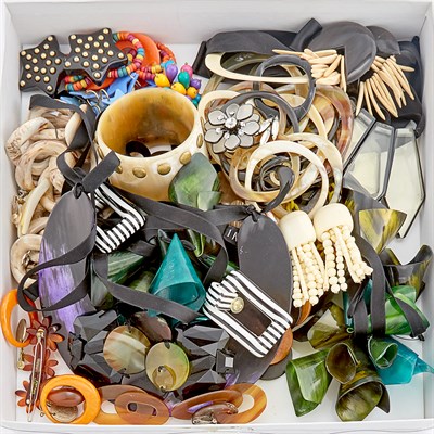 Lot 286 - Group of Plastic and Rhinestone Costume Jewelry