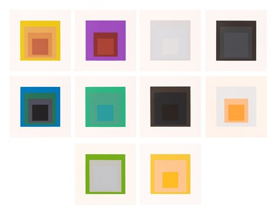 Lot 2 - Josef Albers (1888-1976) SOFT EDGE--HARD EDGE...