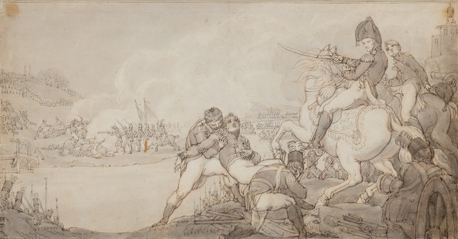 Lot 69 - Continental School 19th Century Battle Scene...
