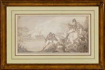 Lot 69 - Continental School 19th Century Battle Scene...