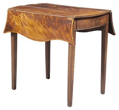 Lot 190 - George III Satinwood Banded Mahogany Pembroke...