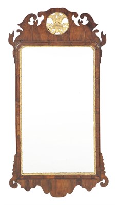 Lot 91 - George II Parcel-Gilt Walnut Mirror