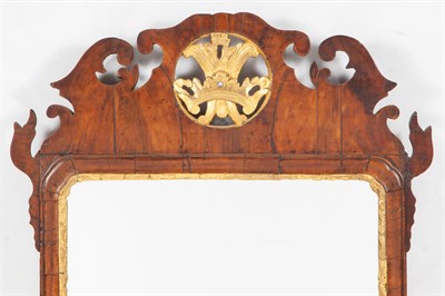 Lot 91 - George II Parcel-Gilt Walnut Mirror