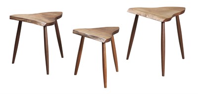 Lot 289 - Set of Three George Nakashima Walnut Nesting...