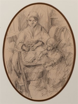 Lot 36 - Attributed to Josef Israels Mother and Child...