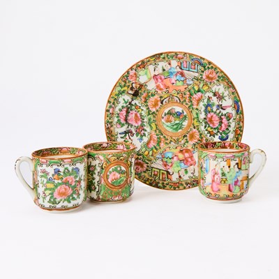 Lot 72 - An Extensive Group of Chinese Export Rose Medallion Porcelain Articles