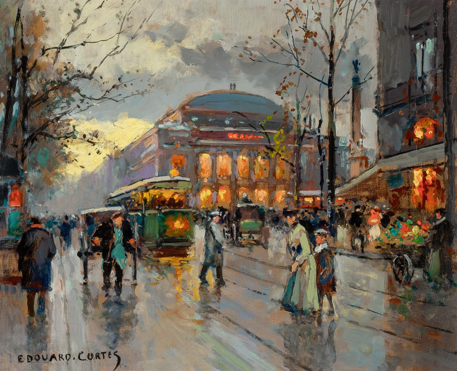 Lot 552 - Edouard Leon Cortes French, 1882-1969 Théâtre...