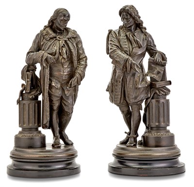 Lot 258 - Pair of French Spelter Figures Possibly...