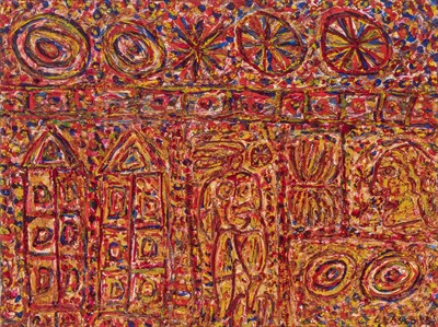 Lot 26 - Joseph Glasco American, 1925-1996 Figures in a...