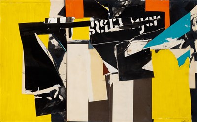 Lot 39 - Budd Hopkins Untitled (Yellow-Black), 1965...