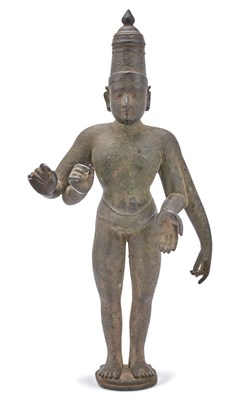 Lot 405 - A South Indian Bronze Figure of Shiva 16th...