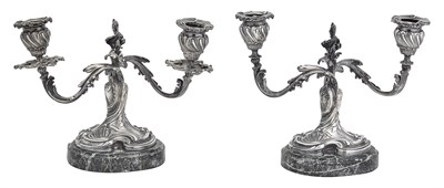 Lot 223 - Pair of French Louis XV Style Silver and...