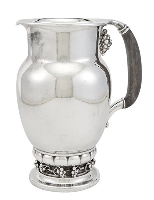 Lot 203 - Georg Jensen Sterling Silver Water Pitcher...