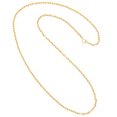 Lot 1110 - Long Gold Chain Necklace