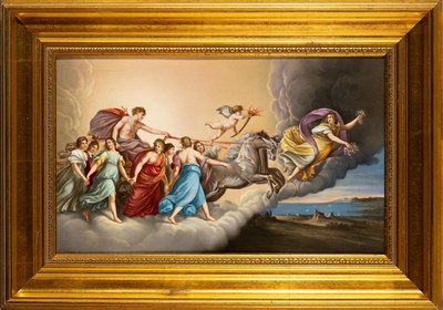 Lot 307 - KPM Painted Porcelain Mythological Plaque of...