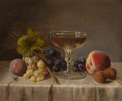 Lot 1063 - American School 19th century Still Life with...