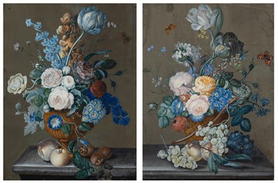 Lot 49 - French School 18th-19th Century Still Lifes of...