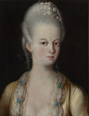 Lot 37 - 18th Century School Portrait of a Lady Oil on...