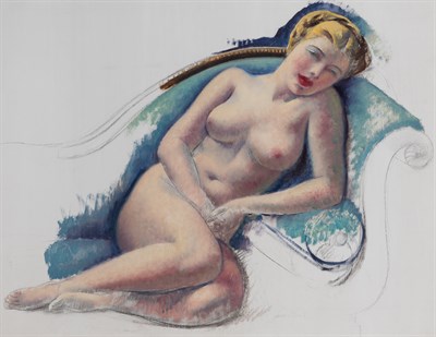 Lot 1041 - Leon Kroll American, 1884-1974 Reclining Nude...