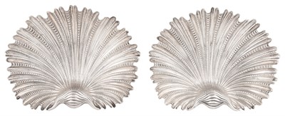 Lot 202 - Pair of Buccellati Sterling Silver Shell Form...